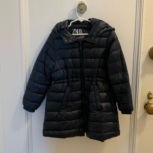 Zara kids lightweight puffer coat size 6
